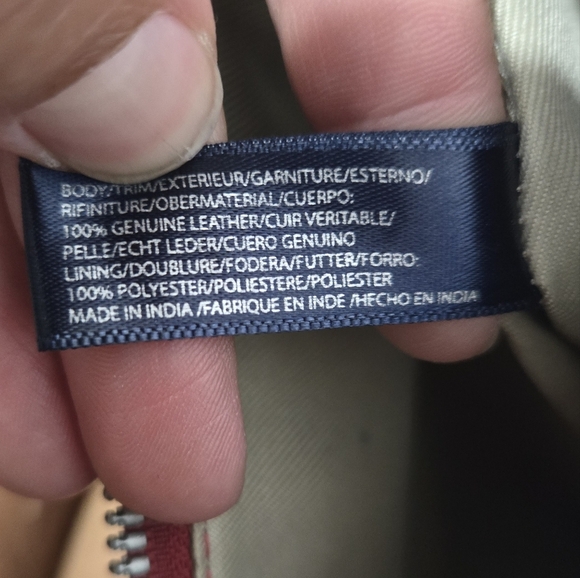 AMERICAN LEATHER CO. Dayton Quilted Leather Crossbody Bag Purse Red - Picture 11 of 12